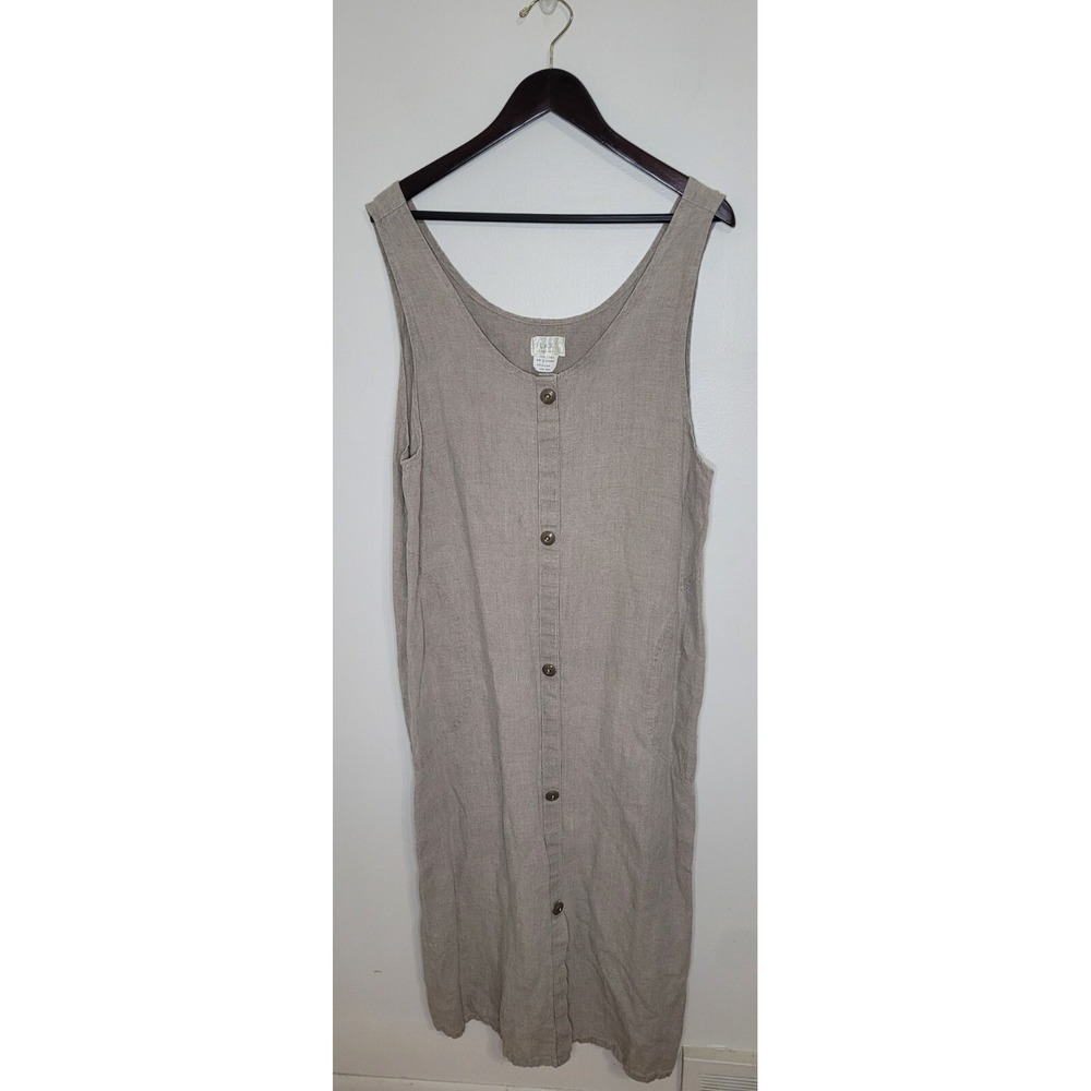 Flax Women's Maxi Dress in Beige
